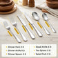 Silverware Set for 8, 48-Pieces Cutlery Set with Steak Knives, Stainless Steel Flatware Set Include Forks and Spoons Set, Dishwasher Safe Utensil Sets for Home Restaurant