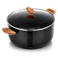 9 Quart Nonstick Stock Pot with Glass Lid, Cooking Soup Pot, all Stove Compatible(Induction）