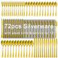 Silverware Set for 12, 72-Pieces Gold Cutlery Set with Steak Knives, Stainless Steel Flatware Set Include Forks and Spoons Set, Dishwasher Safe Utensil Sets for Home Restaurant