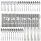 Silverware Set for 12, 72-Pieces Cutlery Set with Steak Knives, Stainless Steel Flatware Set Include Forks and Spoons Set, Dishwasher Safe Utensil Sets for Home Restaurant