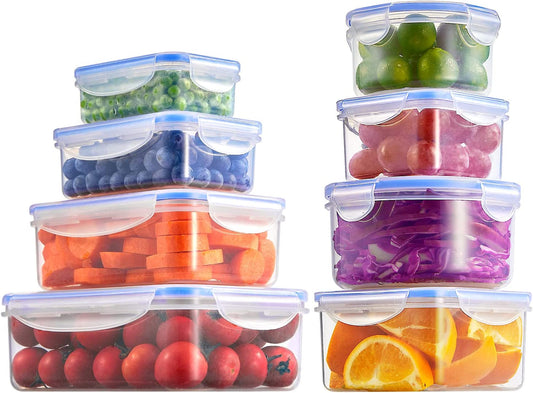 D.Perlla Food Containers, Lunch Box, 8 Pieces